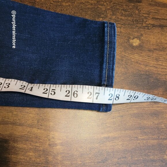 Madewell Jeans 27 High Rise 9" Skinny Tummy Control Dark Wash Stretch Denim - Picture 10 of 12